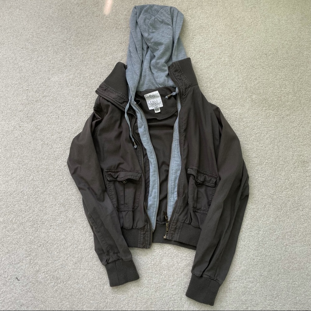 perfect lightweight jacket with attached hoodie